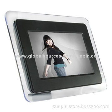 7-inch Multifunction Digital Photo Frame with Resolution 800x480P, Built-in memory from 16 to 32MB